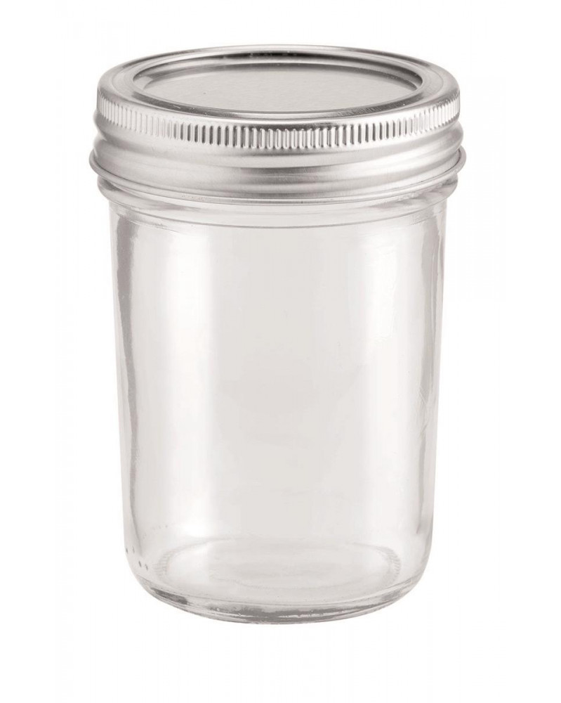 Glas met 2-delig deksel 200ml